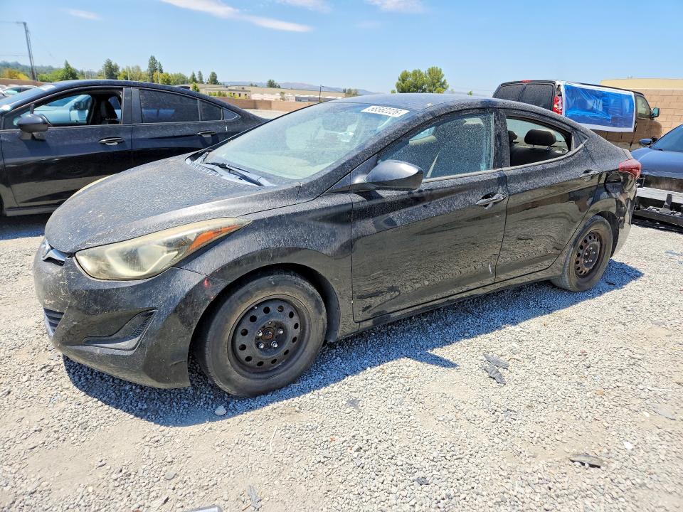 2016 Hyundai Elantra VIN KMHDH4AE8GU583752 COPART salvage auction — VANDALISM, Ca - Dis/Dlr/Exp Only Clean Title, sold $950 on 2026-07-15 (photo 1)