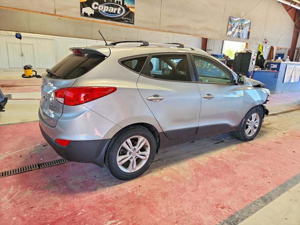 2013 Hyundai Tucson VIN KM8JUCAC4DU594055 COPART salvage auction — FRONT END, Pa - Certificate Of Salvage, sold $2,050 on 2026-07-20 (photo 3)