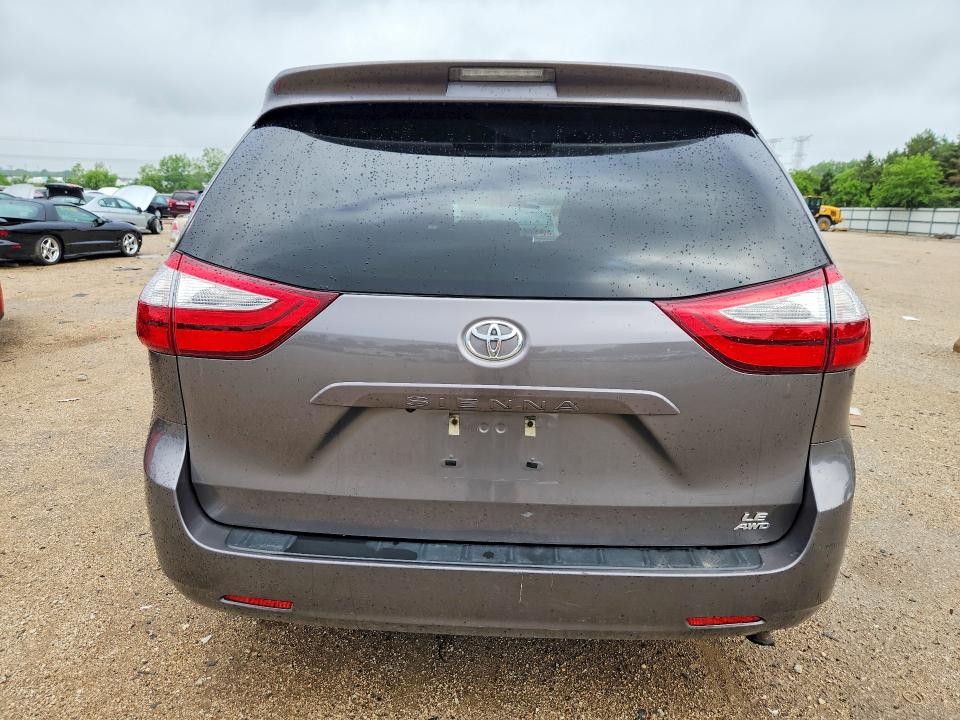 2017 Toyota Sienna VIN 5TDJZ3DC5HS183808 COPART salvage auction — FRONT END, Il - Salvage Certificate, sold $1,100 on 2026-07-28 (photo 6)