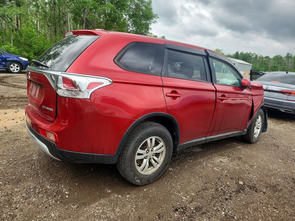 2015 Mitsubishi Outlander VIN JA4AZ2A3XFZ601915 COPART salvage auction — FRONT END, On - Permit Salvage, sold $200 on 2026-07-14 (photo 3)