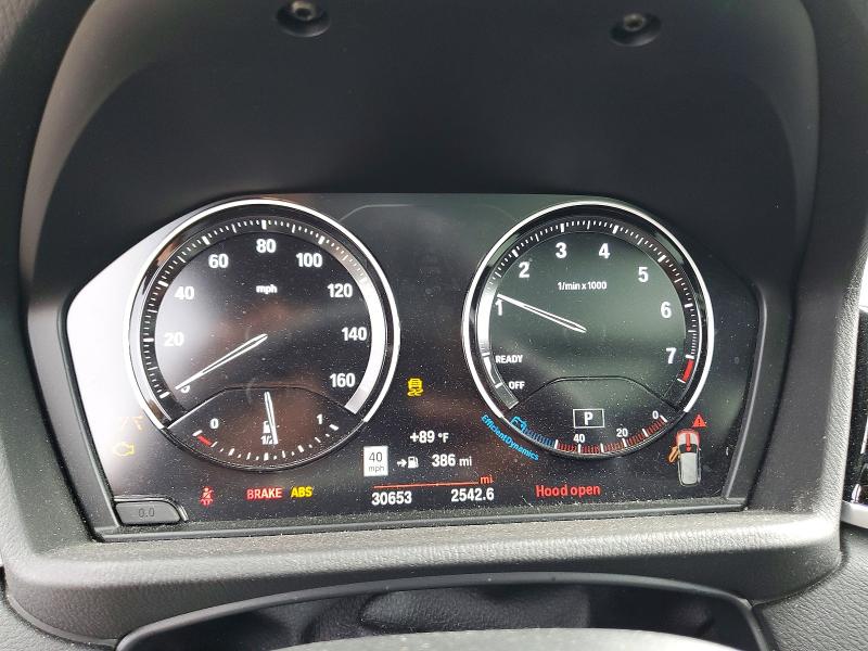 2021 BMW X1 VIN WBXJG9C03M5U34943 COPART salvage auction — FRONT END, Ny - Mv-907A Salvage Certificate, sold $4,800 on 2026-07-02 (photo 9)