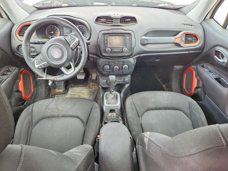 2018 Jeep Renegade VIN ZACCJBAB0JPJ14594 COPART salvage auction — FRONT END, Tx - Salvage Vehicle Title, sold $1,400 on 2026-07-08 (photo 8)