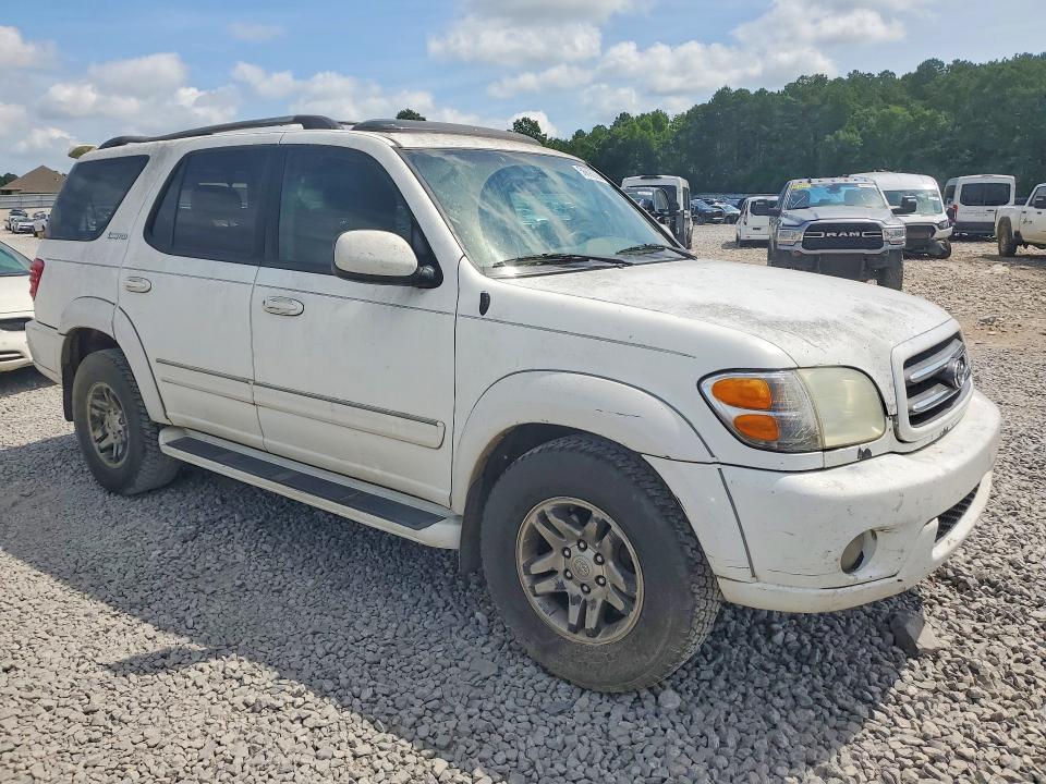 2003 Toyota Sequoia VIN 5TDZT38A63S192426 COPART salvage auction — REAR END, Ms - Cert Of Title-Salvaged, sold $475 on 2026-07-24 (photo 4)