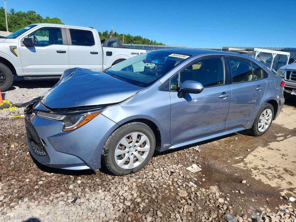 2020 Toyota Corolla VIN JTDEPRAE1LJ042529 COPART salvage auction — FRONT END, Wi - Cert Of Title-Salvage Vehicle, sold $3,500 on 2026-07-06 (photo 1)