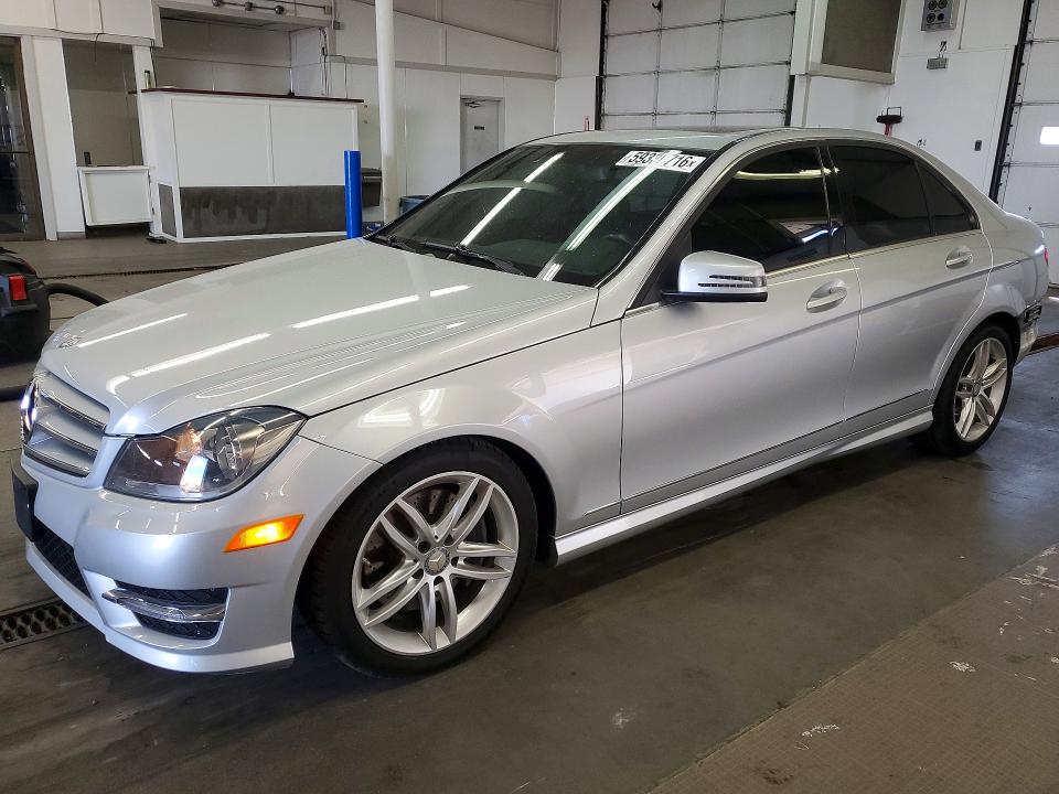2013 Mercedes-benz C-klasse VIN WDDGF8ABXDR260005 COPART salvage auction — REAR END, Wa - Bill Of Sale, sold $4,600 on 2026-07-06 (photo 1)