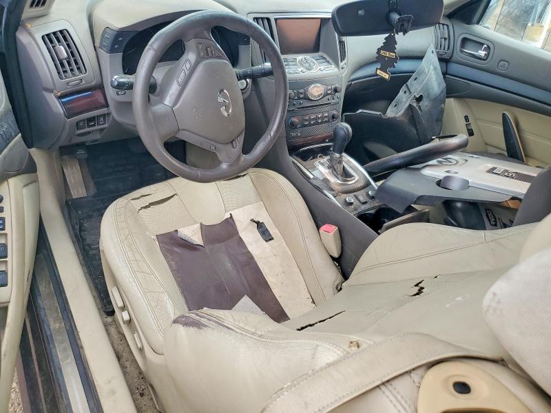 2010 Infiniti G37 VIN JN1CV6FEXAM354870 COPART salvage auction — UNDERCARRIAGE, AZ - CERT OF TITLE - SALVAGE, sold $275 on 2026-07-10 (photo 8)