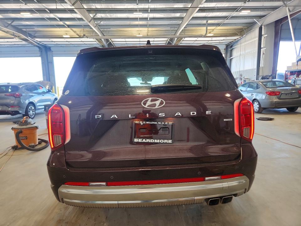 2024 Hyundai Palisade VIN KM8R7DGE0RU656440 COPART salvage auction — FRONT END, Ne - Cert Of Title-Salvage, sold $18,500 on 2026-07-14 (photo 6)