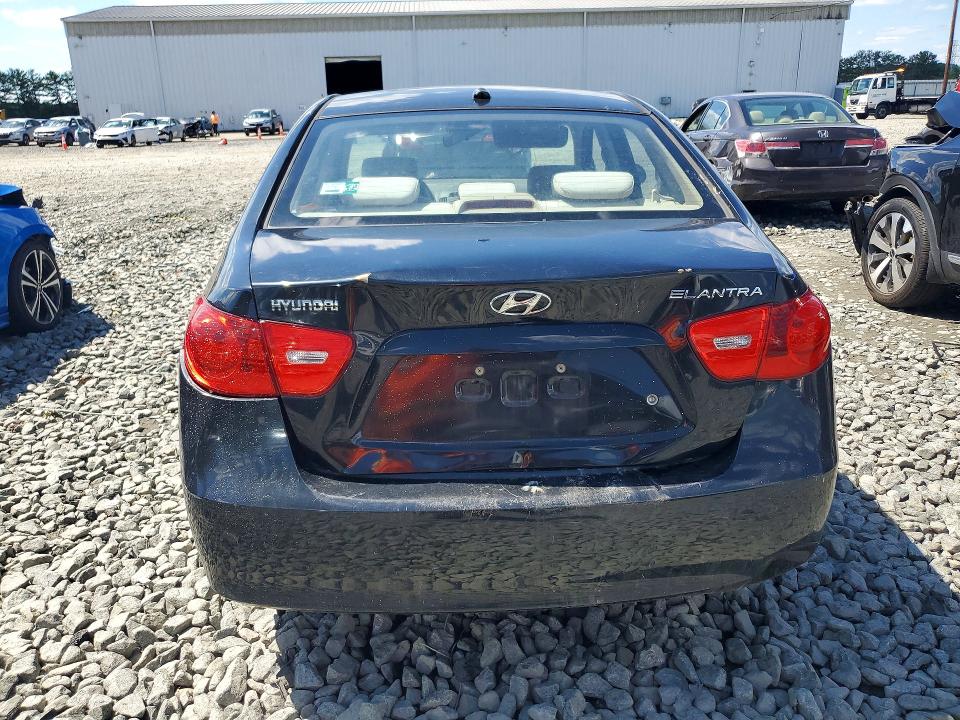 2008 Hyundai Elantra VIN KMHDU46D98U486637 COPART salvage auction — REAR END, NJ - CERT OF TITLE-SALVAGE (P), sold $400 on 2026-07-13 (photo 6)