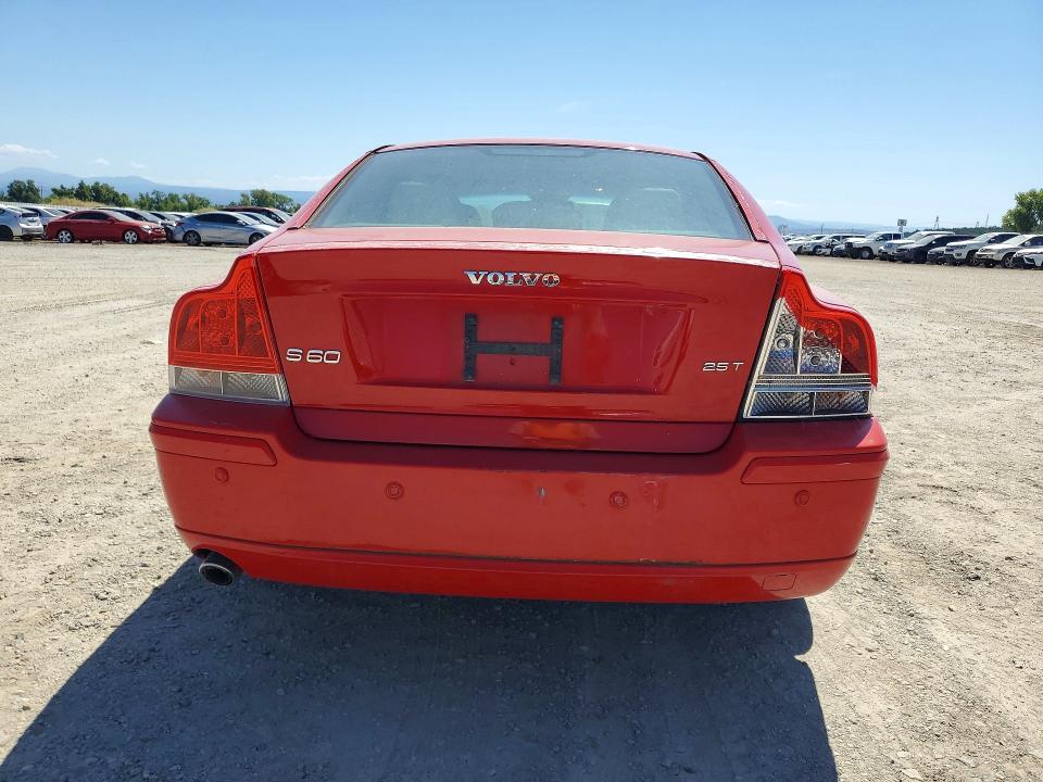 2007 Volvo S60 VIN YV1RS592472620006 COPART salvage auction — MECHANICAL, Ca - Dis/Dlr/Exp Only Clean Title, sold $100 on 2026-07-06 (photo 6)