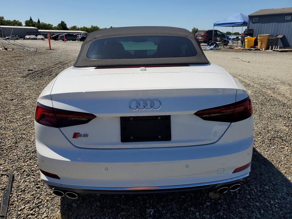 2018 Audi Rs5 VIN WAU24GF54JN021301 COPART salvage auction — FRONT END, Ca - Salvage Certificate, sold $6,600 on 2026-07-23 (photo 6)