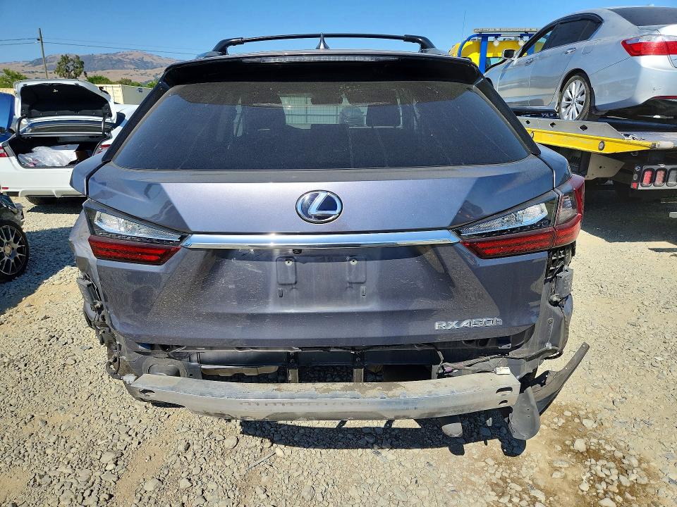 2020 Lexus Rx 450h VIN 2T2HGMDAXLC052590 COPART salvage auction — REAR END, Ca - Salvage Certificate, sold $9,900 on 2026-07-23 (photo 6)