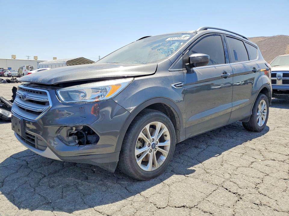 2018 Ford Escape VIN 1FMCU9GD8JUC13427 COPART salvage auction — FRONT END, Ca - Dis/Dlr/Exp Only Clean Title (P), sold $1,600 on 2026-07-03 (photo 1)