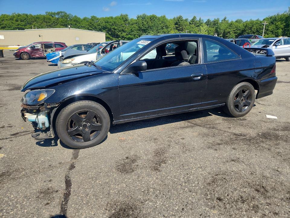 2005 Honda Civic VIN 1HGEM22935L021336 COPART salvage auction — BURN, Ri - Salvage Certificate Of Title, sold $475 on 2026-07-23 (photo 1)