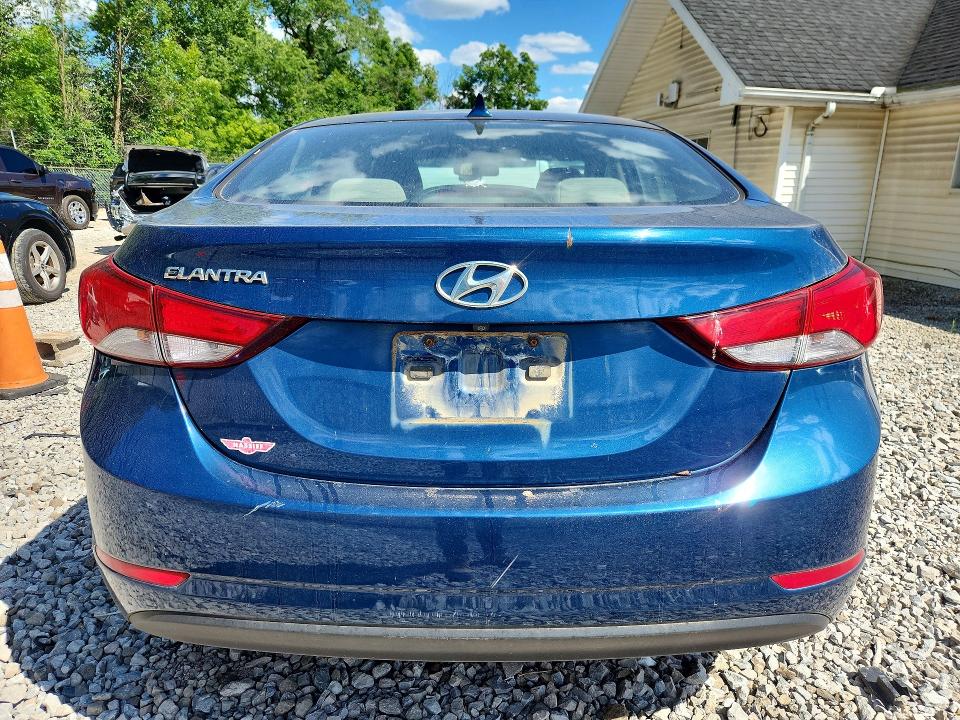 2014 Hyundai Elantra VIN KMHDH4AEXEU030159 COPART salvage auction — MINOR DENT/SCRATCHES, Oh - Certificate Of Title, sold $275 on 2026-07-08 (photo 6)