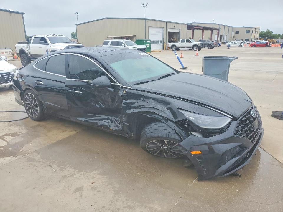 2022 Hyundai Sonata VIN KMHL34J21NA174040 COPART salvage auction — SIDE, Tx - Certificate Of Title, sold $875 on 2026-07-16 (photo 4)