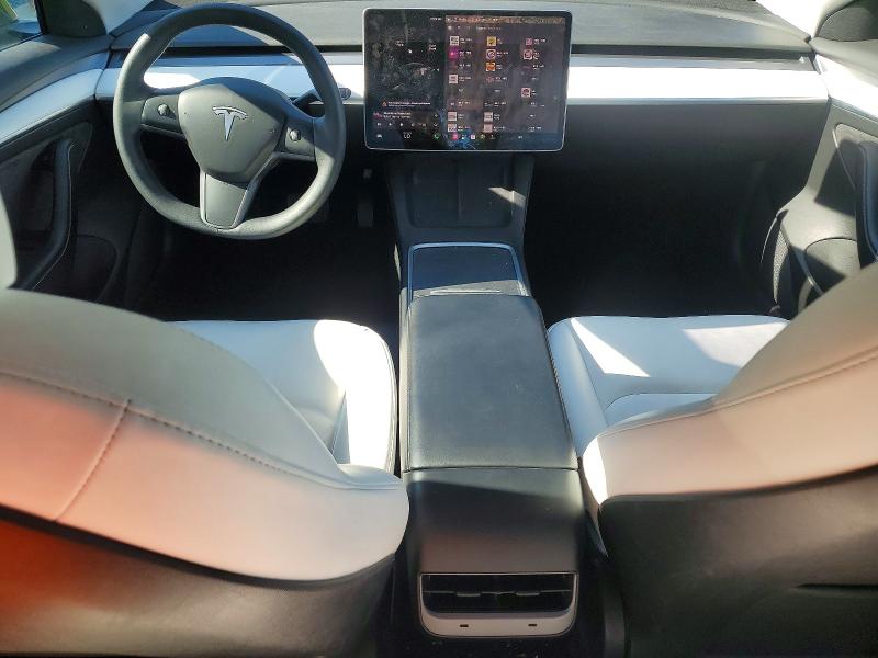 2021 Tesla VIN 5YJ3E1EA2MF063050 COPART salvage auction — REAR END, Nc - Salvage Certificate Of Title, sold $8,600 on 2026-07-16 (photo 8)