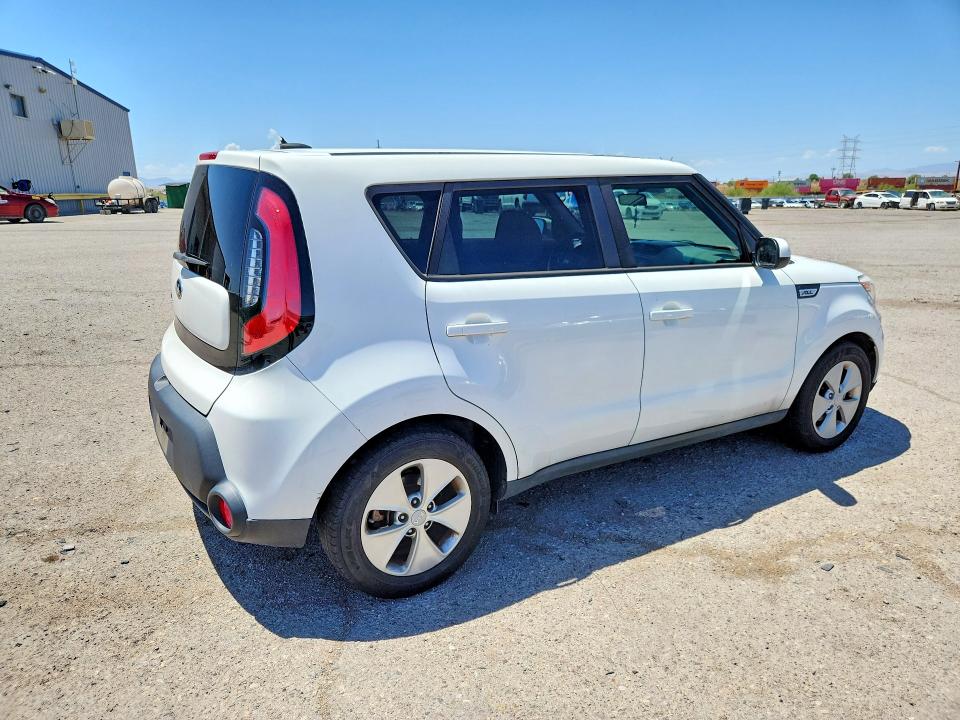 2016 Kia Soul VIN KNDJN2A28G7375797 COPART salvage auction — VANDALISM, Az - Cert Of Title - Salvage, sold $1,700 on 2026-07-06 (photo 3)