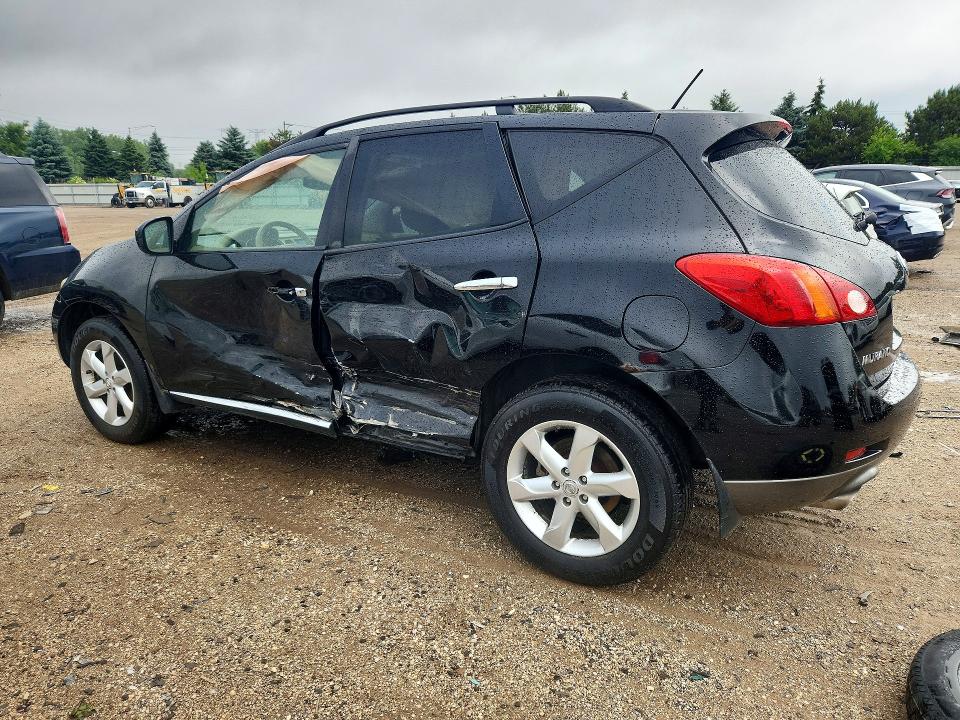 2009 Nissan Murano VIN JN8AZ18WX9W152746 COPART salvage auction — SIDE, IL - SALVAGE CERTIFICATE, sold $350 on 2026-07-16 (photo 2)