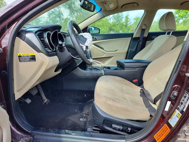 2013 Kia Optima VIN 5XXGM4A75DG198701 COPART salvage auction — FRONT END, Oh - Cert Of Title-Salvage, sold $325 on 2026-07-16 (photo 7)