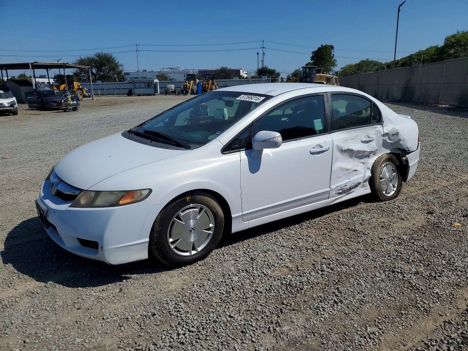 2009 Honda Civic hybrid VIN JHMFA36219S016791 COPART salvage auction — SIDE, Ca - Salvage Certificate, sold $325 on 2026-07-21 (photo 1)