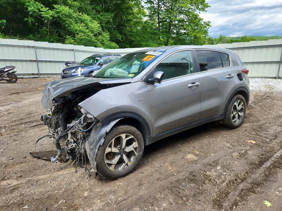 2020 Kia Sportage VIN KNDPMCAC2L7632300 COPART salvage auction — FRONT END, Vt - Cert Of Title-Salvage Vehicle, sold $350 on 2026-07-20 (photo 1)