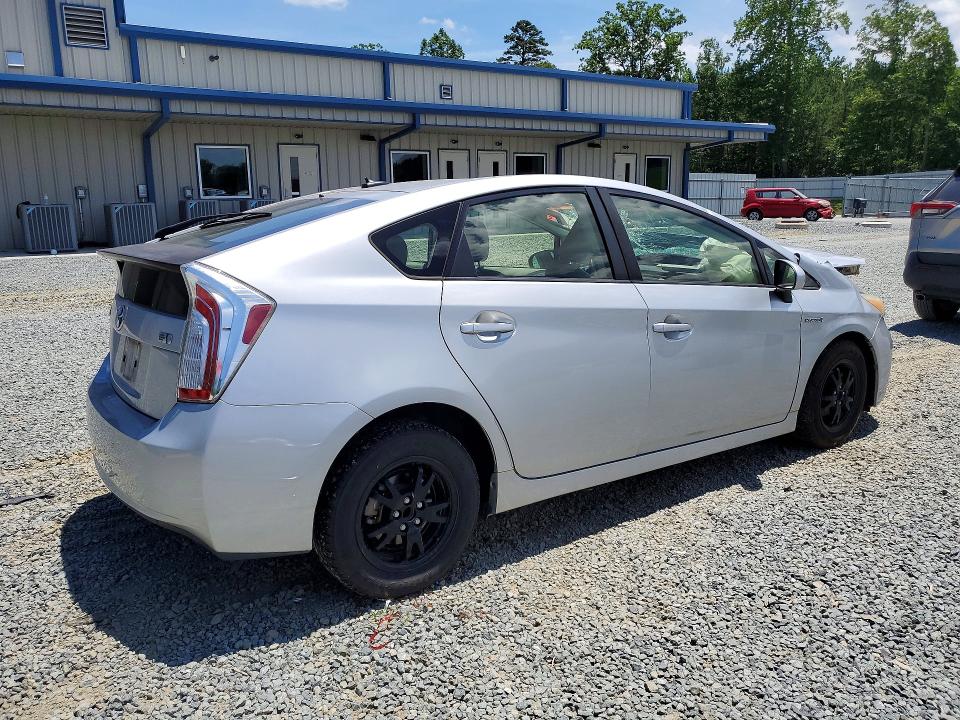 2012 Toyota Prius VIN JTDKN3DUXC0336221 COPART salvage auction — FRONT END, Nc - Salvage Certificate Of Title, sold $375 on 2026-07-16 (photo 3)