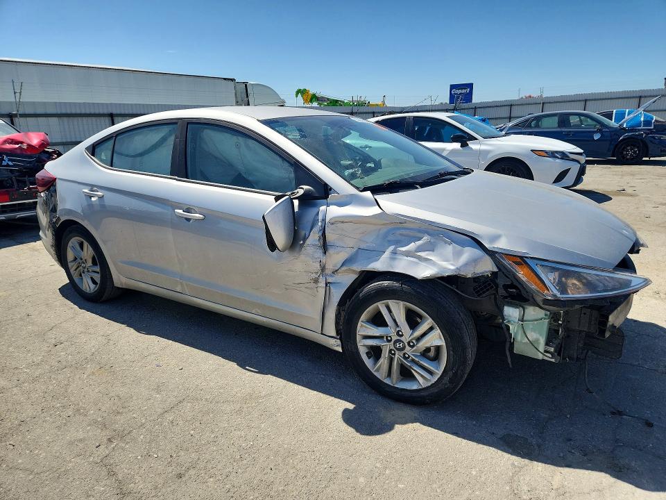 2020 Hyundai Elantra VIN KMHD84LF6LU011983 COPART salvage auction — FRONT END, Ca - Salvage Certificate, sold $1,850 on 2026-07-17 (photo 4)
