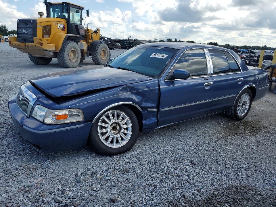 2009 Mercury Grand marquis VIN 2MEHM75V89X624386 COPART salvage auction — FRONT END, FL - CERT OF TTL-REBUILT&SLVG RBLD, sold $725 on 2026-07-10 (photo 1)