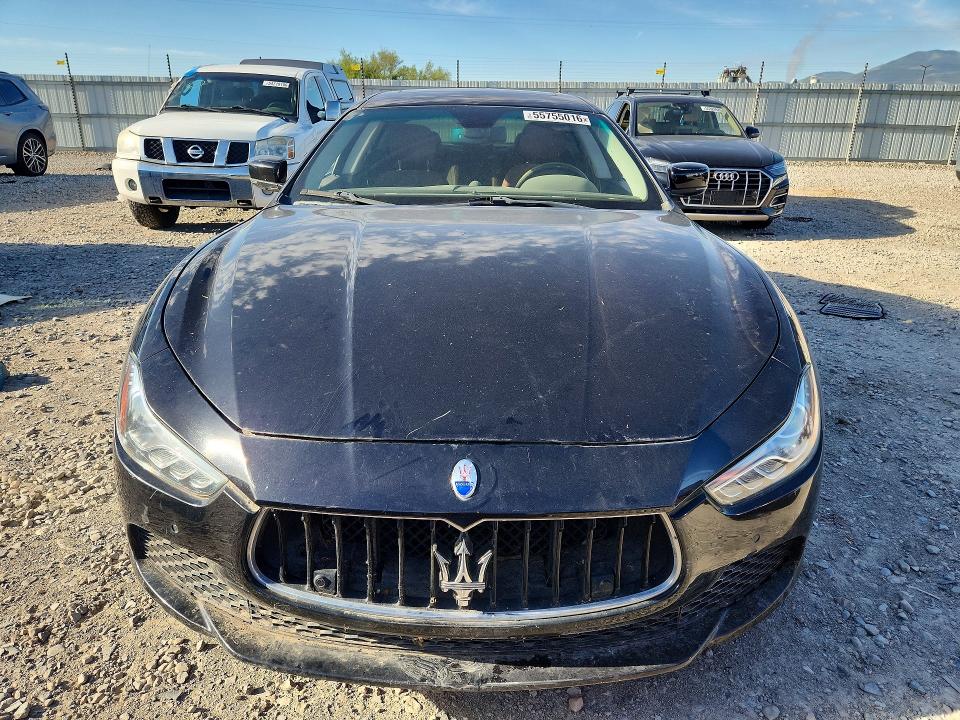 2015 Maserati Ghibli VIN ZAM57RTA0F1135343 COPART salvage auction — MECHANICAL, Or - Salvage Title Certificate, sold $2,200 on 2026-07-02 (photo 5)