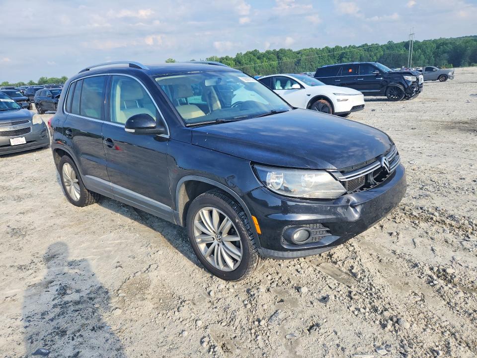 2012 Volkswagen Tiguan VIN WVGAV7AX3CW611230 COPART salvage auction — FRONT END, Ga - Cert Of Title-Salvage, sold $1,000 on 2026-07-08 (photo 4)