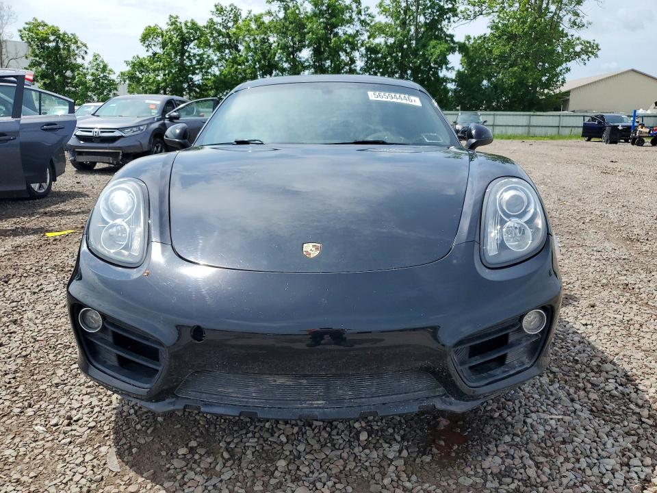 2015 Porsche Cayman VIN WP0AA2A88FK161503 COPART salvage auction — FRONT END, Ny - Mv-907A Salvage Certificate, sold $15,900 on 2026-08-19 (photo 5)