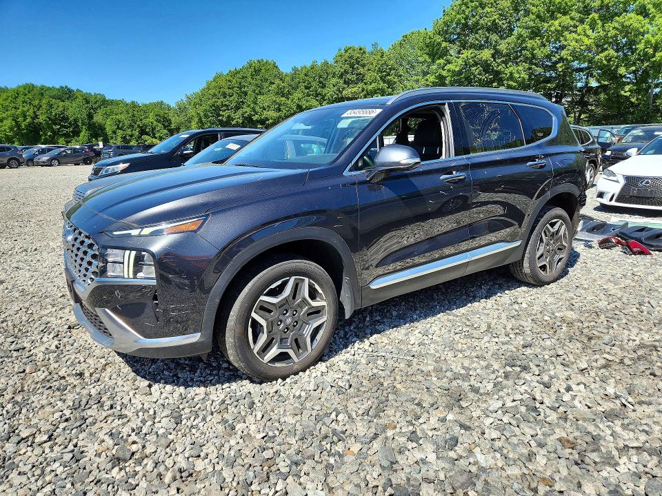 2023 Hyundai Santa fe VIN 5NMS3DA16PH007995 COPART salvage auction — REAR END, Ma - Cert Of Title-Salvage, sold $13,200 on 2026-07-27 (photo 1)