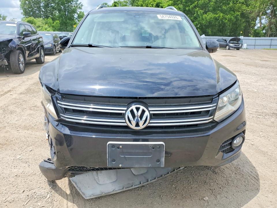 2012 Volkswagen Tiguan VIN WVGBV7AX1CW570875 COPART salvage auction — FRONT END, On - Permit No Brand - Unfit, sold $1,050 on 2026-07-09 (photo 5)