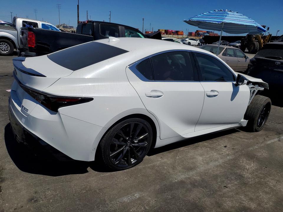 2025 Lexus Is VIN JTHBA1D25S5135342 COPART salvage auction — FRONT END, Ca - Salvage Certificate, sold $13,400 on 2026-08-26 (photo 3)