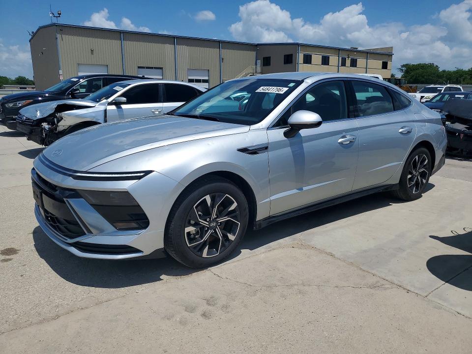 2025 Hyundai Sonata VIN KMHL64JA7SA485627 COPART salvage auction — HAIL, Tx - Certificate Of Title, sold $7,100 on 2026-07-23 (photo 1)