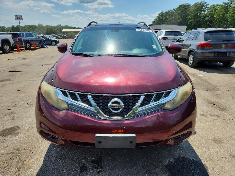 2012 Nissan Murano VIN JN8AZ1MW4CW201131 COPART salvage auction — SIDE, Nc - Certificate Of Title (P), sold $275 on 2026-07-02 (photo 5)