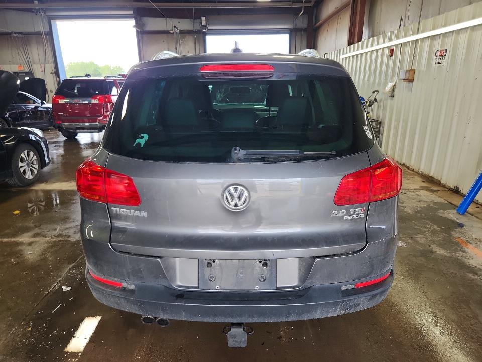 2014 Volkswagen Tiguan VIN WVGBV3AX4EW591814 COPART salvage auction — FRONT END, Il - Salvage Certificate, sold $1,350 on 2026-07-28 (photo 6)