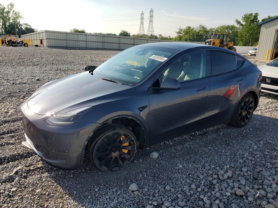 2023 Tesla Model y VIN 7SAYGDEE2PA192091 COPART salvage auction — FRONT END, Oh - Cert Of Title-Salvage, sold $9,800 on 2026-07-17 (photo 1)