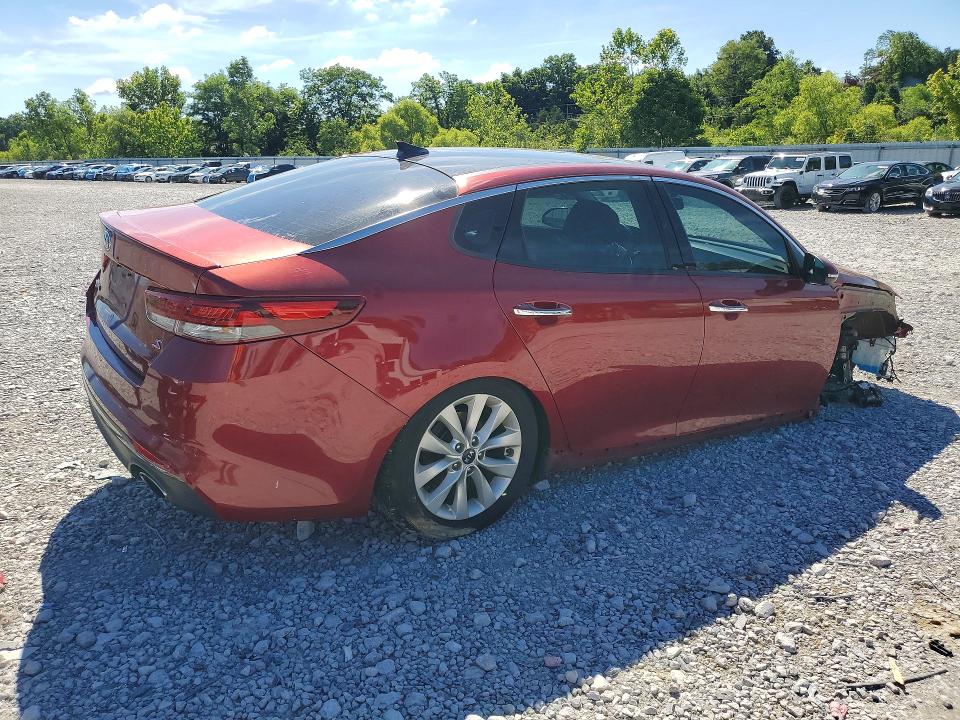 2018 Kia Optima VIN 5XXGT4L36JG218818 COPART salvage auction — FRONT END, Oh - Cert Of Title-Salvage, sold $975 on 2026-07-24 (photo 3)