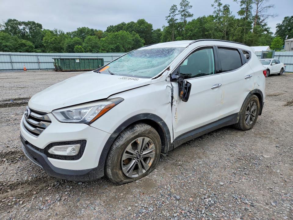 2015 Hyundai Santa fe VIN 5XYZU3LB7FG278293 COPART salvage auction — ROOF, GA - CERT OF TITLE-SALVAGE, sold $1,300 on 2026-07-28 (photo 1)