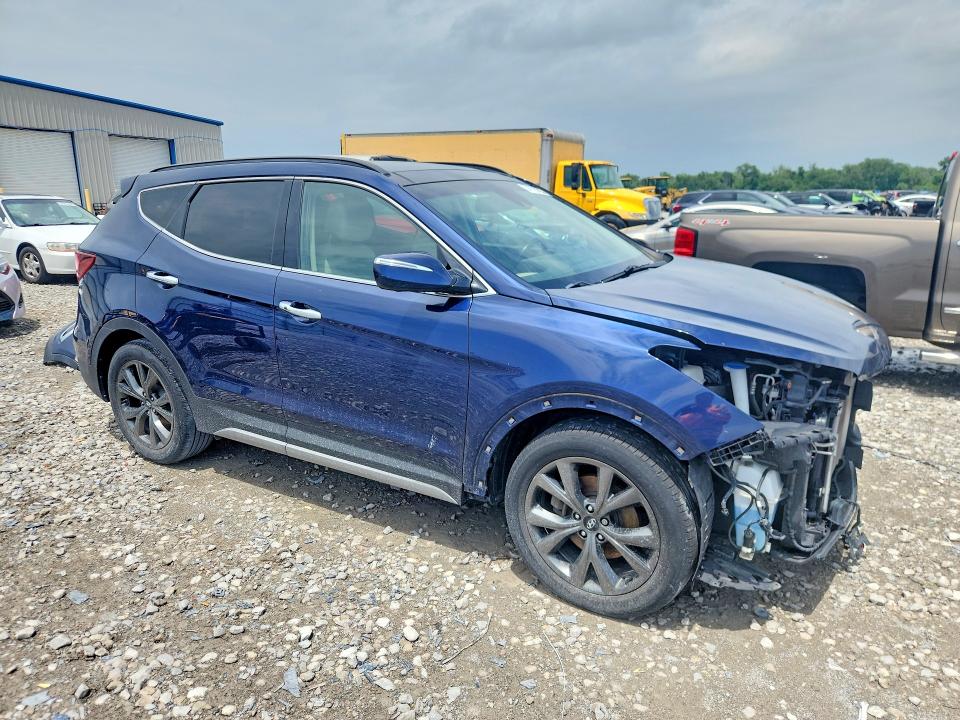 2018 Hyundai Santa fe VIN 5XYZWDLA5JG565647 COPART salvage auction — FRONT END, Il - Salvage Certificate, sold $3,950 on 2026-07-13 (photo 4)