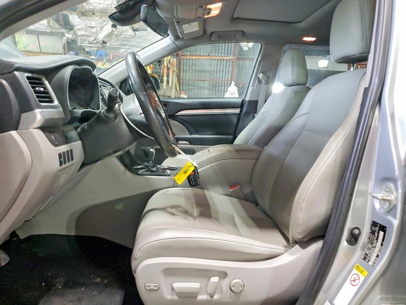 2019 Toyota Highlander VIN 5TDJGRFH0KS059552 COPART salvage auction — FRONT END, Ny - Mv-907A Salvage Certificate, sold $10,700 on 2026-07-06 (photo 7)