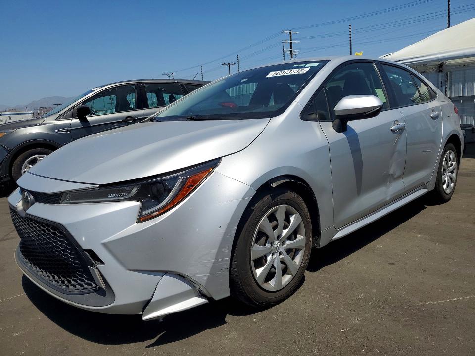 2020 Toyota Corolla VIN JTDEPRAE2LJ066175 COPART salvage auction — SIDE, Ca - Salvage Certificate, sold $4,700 on 2026-07-08 (photo 1)