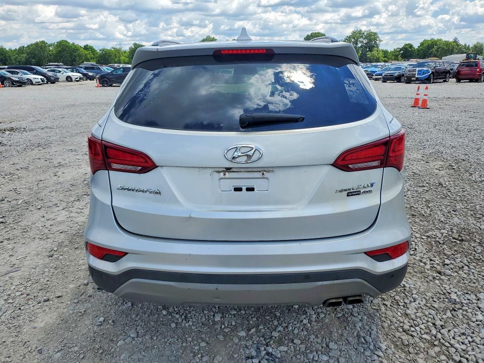 2017 Hyundai Santa fe VIN 5XYZWDLA6HG501675 COPART salvage auction — REAR END, Wv - Certificate Of Title, sold $4,250 on 2026-07-07 (photo 6)