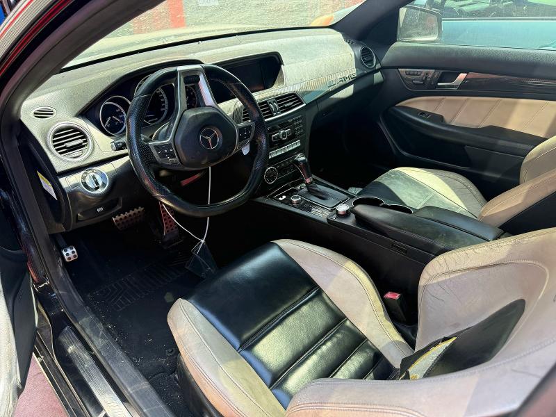 2013 Mercedes-benz C-klasse amg VIN WDDGJ7HBXDG068691 COPART salvage auction — FRONT END, Az - Dis/Dlr/Exp Only Clean Title, sold $7,300 on 2026-07-11 (photo 9)
