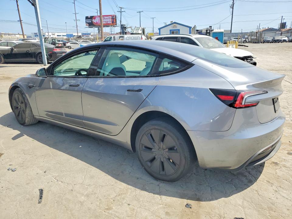 2025 Tesla Model 3 VIN 5YJ3E1EA7SF062599 COPART salvage auction — FRONT END, Ca - Salvage Certificate, sold $11,700 on 2026-07-30 (photo 2)