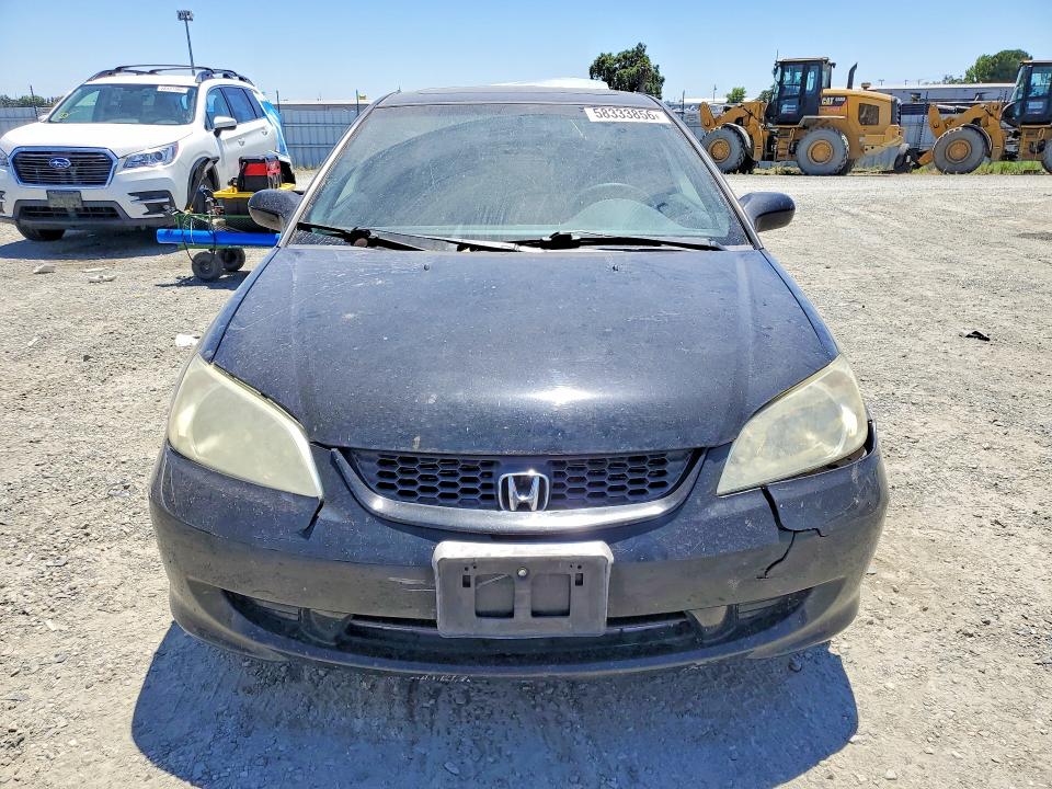 2005 Honda Civic VIN 1HGEM22945L030143 COPART salvage auction — VANDALISM, Ca - Salvage Certificate, sold $400 on 2026-07-09 (photo 5)