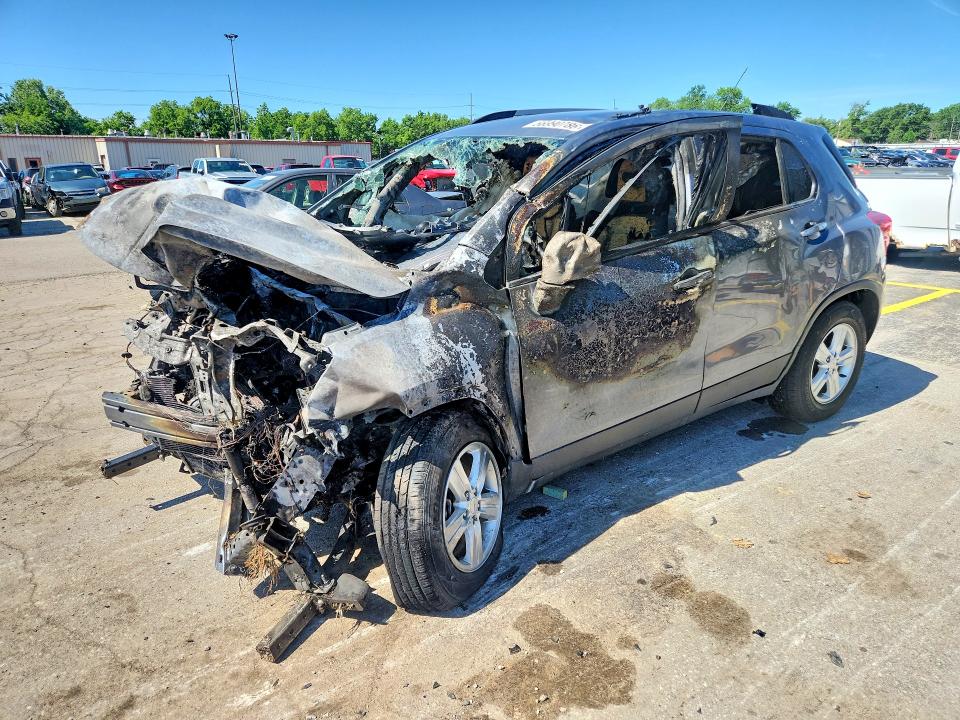 2019 Chevrolet Trax VIN KL7CJPSB8KB809977 COPART salvage auction — BURN, In - Bill Of Sale - Parts Only, sold $250 on 2026-07-06 (photo 1)