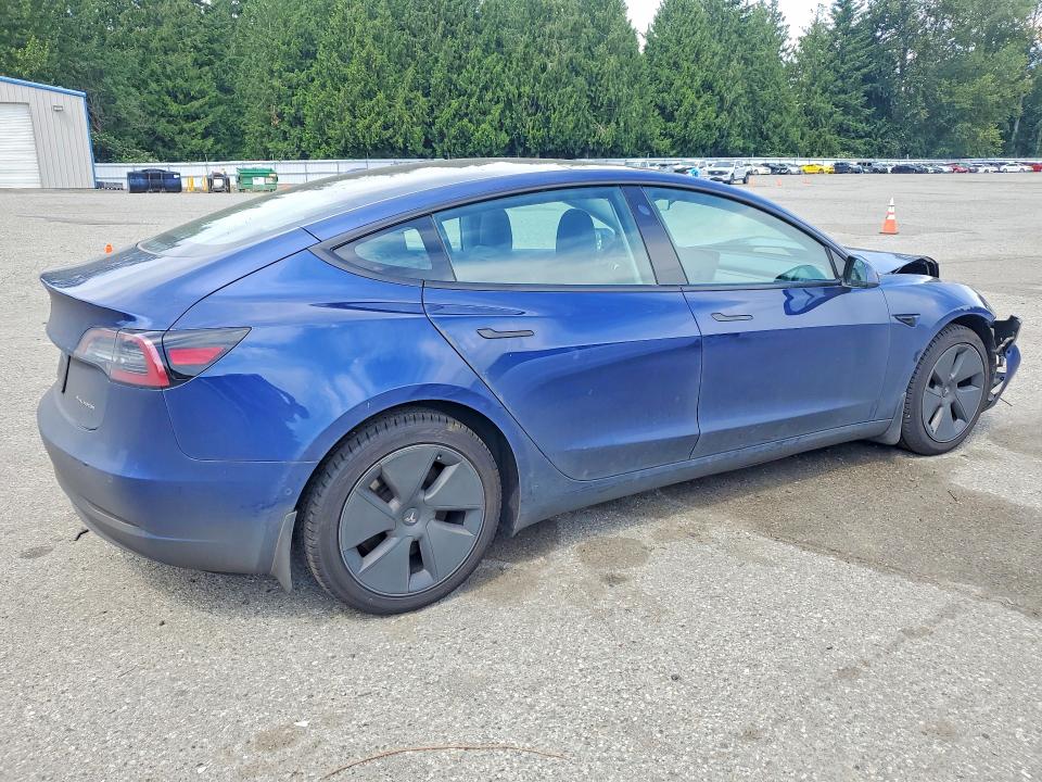 2022 Tesla VIN 5YJ3E1EB0NF131680 COPART salvage auction — FRONT END, Wa - Bill Of Sale, sold $8,200 on 2026-07-06 (photo 3)