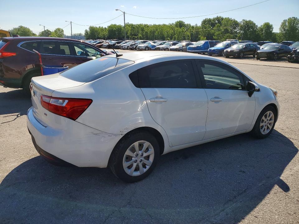 2014 Kia Rio VIN KNADM4A34E6364560 COPART salvage auction — REAR END, Ky - Certificate Of Title, sold $1,000 on 2026-07-04 (photo 3)